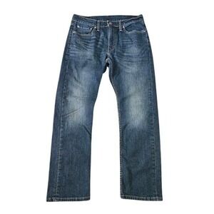 Levi's 513 Straight Jeans Men 32x30 Medium Wash Blue Denim Mid Rise